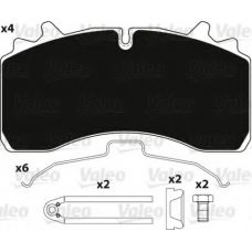 882250 VALEO Комплект тормозных колодок, дисковый тормоз