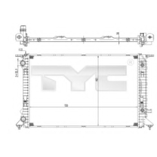 702-0037 TYC Радиатор, охлаждение двигателя