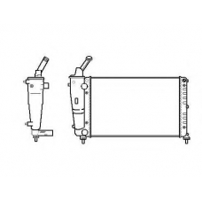 53620 NRF Радиатор, охлаждение двигателя