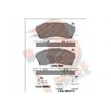 RB2131-067 R BRAKE Комплект тормозных колодок, дисковый тормоз