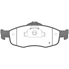 BPA0432.00 OPEN PARTS Комплект тормозных колодок, дисковый тормоз