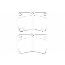 WBP21654A WAGNER LOCKHEED Комплект тормозных колодок, дисковый тормоз
