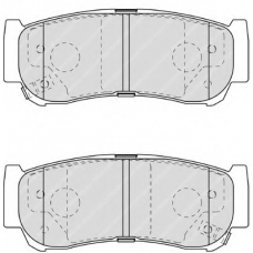 FSL1910 FERODO Комплект тормозных колодок, дисковый тормоз