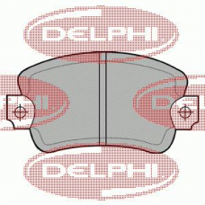 LP197 DELPHI Комплект тормозных колодок, дисковый тормоз