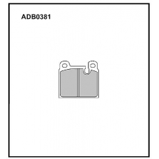 ADB0381 Allied Nippon Тормозные колодки