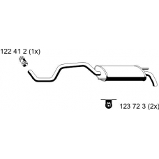 131032 ERNST Глушитель выхлопных газов конечный
