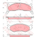 GDB1158 TRW Комплект тормозных колодок, дисковый тормоз