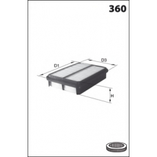 LFAF388 LUCAS FILTERS Воздушный фильтр