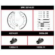 SPK 3514.01 ROADHOUSE Комплект тормозов, барабанный тормозной механизм