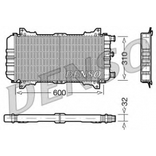 DRM10018 DENSO Радиатор, охлаждение двигателя