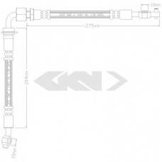 340529 SPIDAN Тормозной шланг