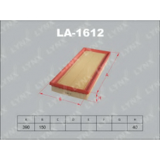 LA-1612 LYNX Фильтр воздушный