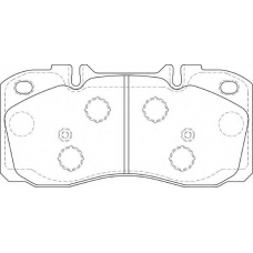 FD7330V NECTO Комплект тормозных колодок, дисковый тормоз