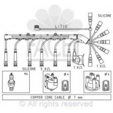 4.8585 FACET Ккомплект проводов зажигания