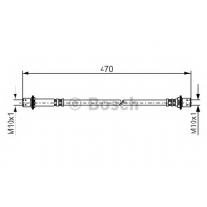 1 987 481 349 BOSCH Тормозной шланг