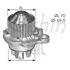 WPA392 AUTOTEAM Водяной насос