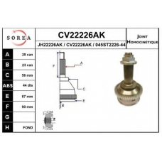 CV22226AK EAI Шарнирный комплект, приводной вал