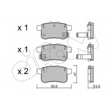 822-868-0 CIFAM Комплект тормозных колодок, дисковый тормоз