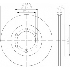 MDC2110 MINTEX Тормозной диск