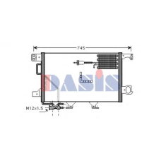 122016N AKS DASIS Конденсатор, кондиционер
