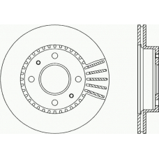 BDA1707.20 OPEN PARTS Тормозной диск