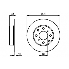 0 986 478 239 BOSCH Тормозной диск