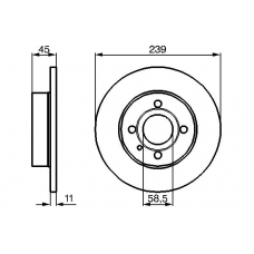 0 986 478 213 BOSCH Тормозной диск