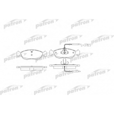 PBP876 PATRON Комплект тормозных колодок, дисковый тормоз