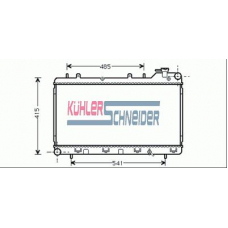 2500301 KUHLER SCHNEIDER Радиатор, охлаждение двигател