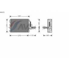 VWV171 AVA Испаритель, кондиционер