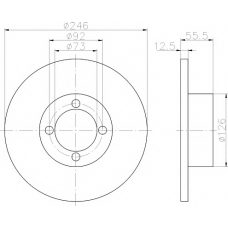 MDC18 MINTEX Тормозной диск