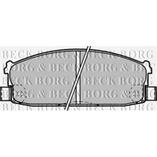 BBP1216 BORG & BECK Комплект тормозных колодок, дисковый тормоз