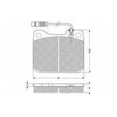 PF10221 PROCODIS FRANCE Комплект тормозных колодок, дисковый тормоз
