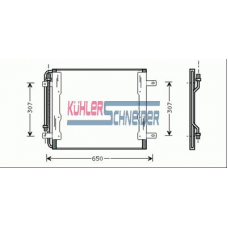 0455001 KUHLER SCHNEIDER Конденсатор, кондиционер