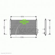 94-5163 KAGER Конденсатор, кондиционер