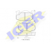 180633 ICER Комплект тормозных колодок, дисковый тормоз