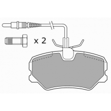 FBP-0573-01 FREMAX Комплект тормозных колодок, дисковый тормоз