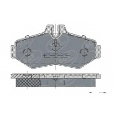 SP 233 SCT Комплект тормозных колодок, дисковый тормоз