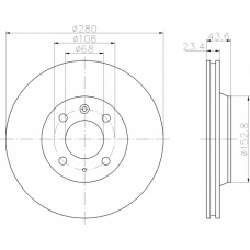 MDC1100 MINTEX Тормозной диск