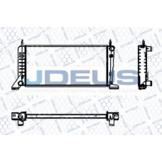 RA0120120 JDEUS Радиатор, охлаждение двигателя