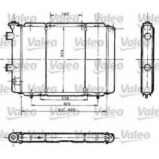 730012 VALEO Радиатор, охлаждение двигателя