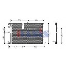 192020N AKS DASIS Конденсатор, кондиционер