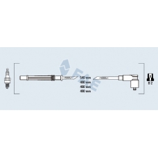 85988 FAE Комплект проводов зажигания