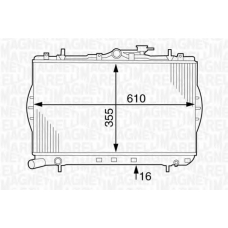 350213123600 MAGNETI MARELLI Радиатор, охлаждение двигателя