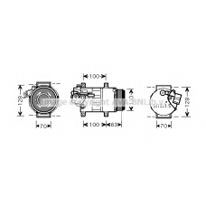 MSK434 Prasco Компрессор, кондиционер