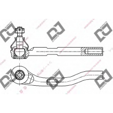 DE1224 DJ PARTS Наконечник поперечной рулевой тяги