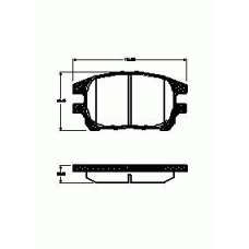 972.00 REMSA 972 00_=d2232-01 [0446548050] !колодки дисковые п.\ lexus rx300 02-03