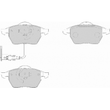 FD6915A NECTO Комплект тормозных колодок, дисковый тормоз