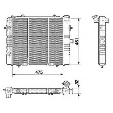 350213565000 MAGNETI MARELLI Охладитель, охлаждение двигателя