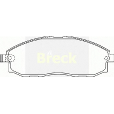 20708 00 C BRECK Комплект тормозных колодок, дисковый тормоз